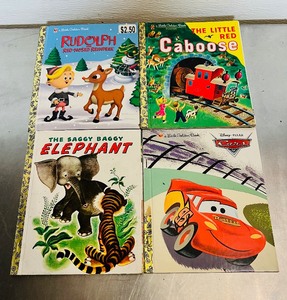 lot 60 image: Lot of 4 Little Golden Books