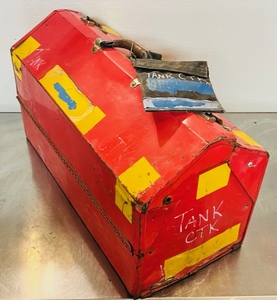 lot 113 image: Vintage Heavy Duty U.S. Military Tank Mechanic Tool Box