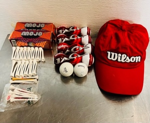 lot 127 image: Wilson Jack and Nike Mojo Golf Balls wWilson Hat and Tees
