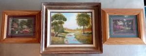 lot 137 image: Set of 3 Landscape Art Prints & Paintings