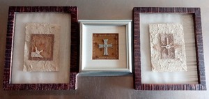 lot 142 image: 3 Piece Framed Shadow Box Set