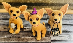 lot 164 image: Lot of 3 Yo Quiero Taco Bell Plush Chihuahua