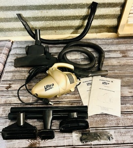 lot 172 image: Sears Ultra Shark Euro Pro 600 Watt Turbo Hand Vacuum wAll Attatchments