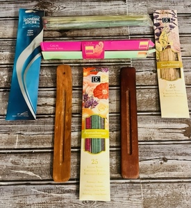lot 183 image: Variety of Aromatic Incense Sticks wWooden Burners