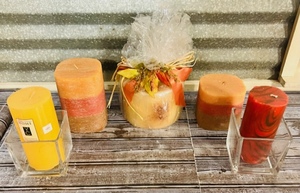 lot 189 image: Decorative Scented Candles and Holders