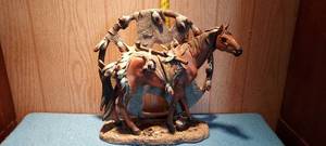 lot 61 image: hard plastic decorative horse statue