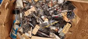 lot 33 image: Assortment of Vintage Vacuum tubes.  All that were tested, tested NOS. NOT ALL HAVE BEEN TESTED