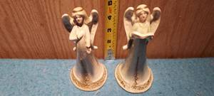 lot 36 image: Pair of ceramic angel bells