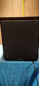 lot 47 image: Insignia powered sub woofer.  powers on