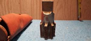 lot 63 image: Vintage 1 12 die with leather case