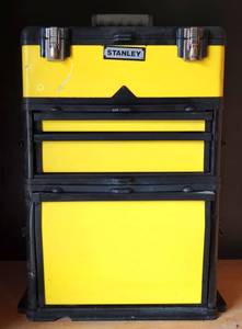 lot 1 image: Stanley Modular Rolling Tool Box Workshop Tower wTools as Shown $$$