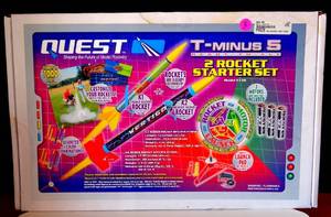 lot 3 image: Quest T-Minus 5 Model 1409 Model Rocket Launch Set - 2 ROCKET STARTER SET - $$ NIB