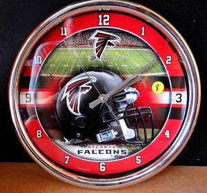 lot 8 image: ATLANTA FALCONS WORKING NFL CLOCK
