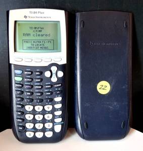 lot 22 image: Texas Instruments TI-84 Plus Graphing Calculator - Black - TESTEDWORKS $$