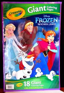 lot 24 image: NEWSEALED - Crayola Giant Disney Coloring Book 12.75X19 716 18pg Frozen