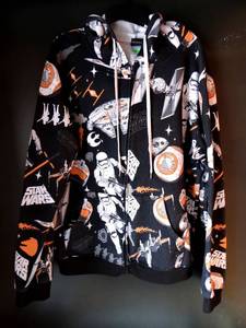 lot 30 image: LUCAS FILMS, INC. STAR WARS - THE FORCE AWAKENS MENS HOODIE - SIZE 2XL $$