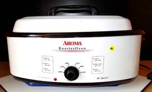 lot 46 image: Aroma Model ART- 618 Roaster Oven 18 Qt With Buffet Server - TESTED WORKS GREAT