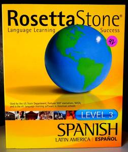 lot 92 image: Rosetta Stone Spanish (Latin America) Level 3 - SEALED