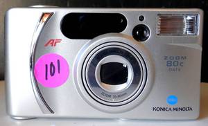 lot 101 image: KONICA MINOLTA ZOOM 80C AF POINT & SHOOT FILM CAMERA 35mm $$