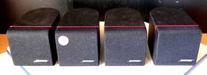 lot 104 image: BOSE SINGLE RED LINE SPEAKERS - LOT OF 4 EXCELLENT CONDITION $$$