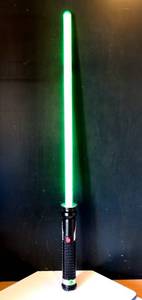 lot 86 image: 2011 LUCAS FILMS STAR WARS GREEN LIGHT SABER IN WORKING CONDITION - MODEL 37904 $$