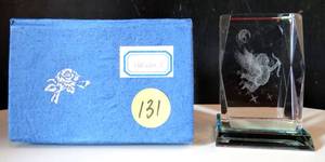 lot 131 image: CRYSTAL 3D CUPID ANGEL WITH BOX - GREAT COLORS UNDER LIGHT