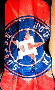 lot 160 image: LARGE HOUSTON ASTROS REFLECTIVE SUN GUARD FOR CAR WINDSHIELD