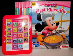 lot 179 image: Story Reader Me Reader - Disney Minnie Electronic Reader and 8-Book Library
