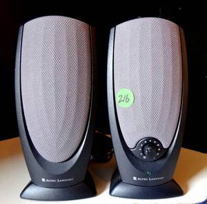 lot 216 image: Genuine Altec Lansing ADA215 2-Pc Computer Speakers