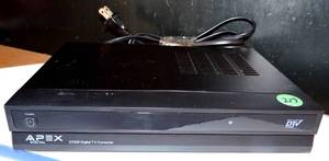lot 219 image: Apex DT250A Digital TV Converter Box NO REMOTE - TESTEDWORKS