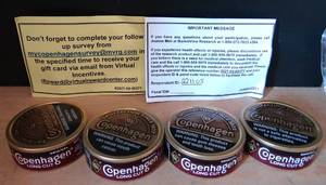 lot 226 image: LOT OF 4 - COPENHAGEN LONG CUT CHEWING TOBACCO - SEALEDPROMOTIONAL