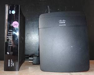 lot 244 image: LOT OD ARRIS & CISCO ROUTERS AS SHOWN