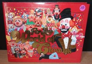 lot 253 image: Ron Lees World Of Clowns By Olivia Long 1991 Hardback Collection Guide $$