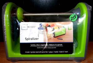lot 258 image: MAINSTAYS SPIRAL SLICER - NEWSEALED