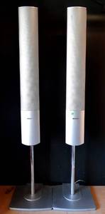 lot 300 image: PANASONIC TOWER SPEAKERS - Silver (SB-FS930)