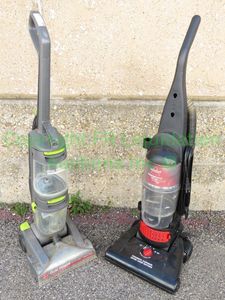 lot 56 image: Hoover Dual Power and Bissell Powerforce Helix Turbo carpet washers