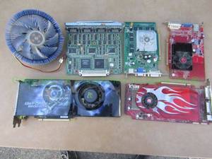 lot 80 image: Gaming computer parts, including Nvidia GeForce 9800 GTX and more