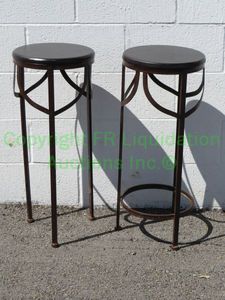 lot 134 image: Metal frame plant stands