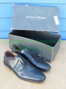 lot 123 image: Aston Grey mens size 9 Damon leather shoes