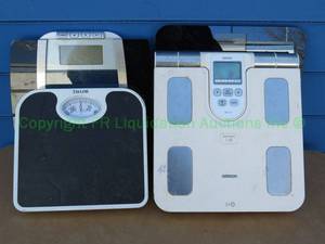 lot 126 image: Electric scales from Omron, Taylor, Withings, and WW