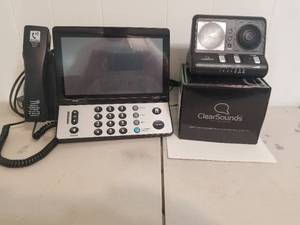 lot 19 image: Captel video phone and clear sound ringer amplifier (B)