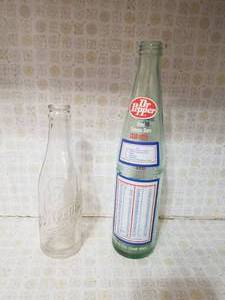 lot 107 image: Vintage Dr. Pepper bottles (C)