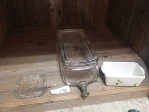lot 130 image: Vintage glass liquid dispenser (C)