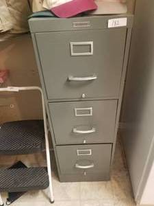lot 182 image: Metal file cabinet by Sears (D)