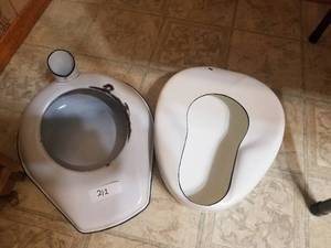 lot 212 image: 2 vintage bed pans (E)