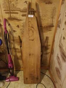 lot 227 image: Vintage wood ironing board (E)