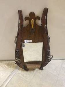 lot 235 image: Vintage yolk themed mirror (E)