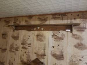 lot 239 image: Large wood shelf - 72 (E)