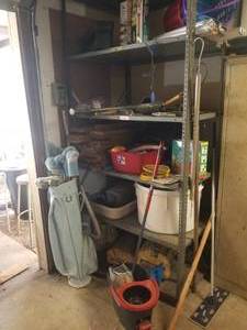lot 264 image: Shelf lot - metal shelf not included (G)