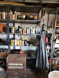 lot 327 image: Shelf lot - metal racks not included (G)